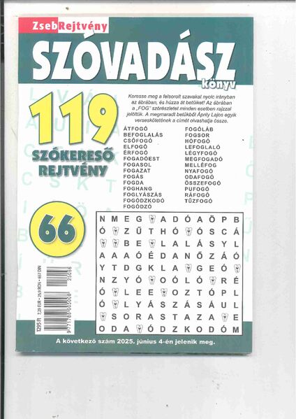 ZSEBREJTVENY SZOVADASZ KONYV H