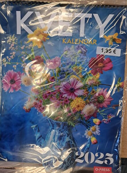 2025 KALENDAR - KVETY A3