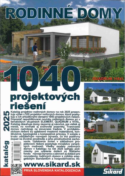 RODINNE DOMY-KATALOG 1040 P.R.